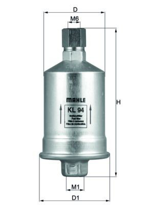 Купить KL94 Mahle Original Фильтр-отстойник топлива грубой очистки